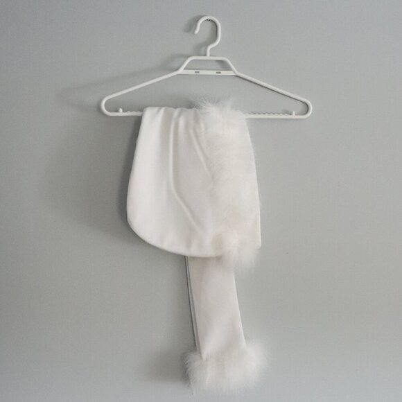 BNWOT Vintage Women's XS White Union‎ 70's Winter Wedding w Hood Maxi Dress Gown - Picture 14 of 16